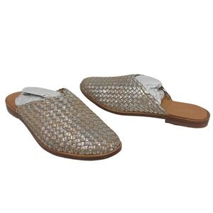 Seychelles | Mules Shoes Places to Go Flats Metallic Pewter NEW- Size 6